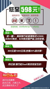 618特惠 高性價比旅行社管理系統，助力旅行社高效運營